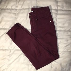 Maroon Skinny Jeggings